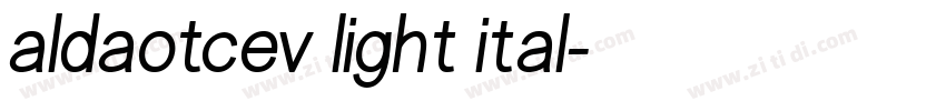 aldaotcev light ital字体转换